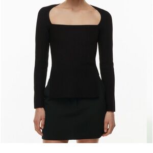 Babaton Black Long Sleeve Top